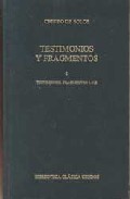 Testimonios y fragmentos, 1