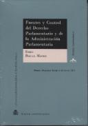 Fuentes y control del Derecho parlamentario y de la administraci�n parlamentaria