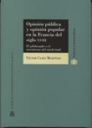 Opini�n p�blica y opini�n popular en la Francia del siglo XVIII