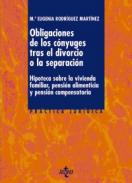 Las obligaciones de los c�nyuges tras el divorcio o la separaci�n