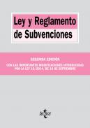 Ley y reglamento de subvenciones