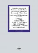Conceptos para el estudio del Derecho administrativo II en el grado
