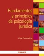 Fundamentos y principios de psicolog�a jur�dica