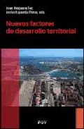 Nuevos factores de desarrollo territorial