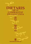 Dietaris de la Generalitat de Catalunya, 8