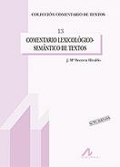 Comentario lexicol�gico-sem�ntico de textos