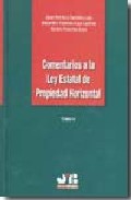 Comentarios a la Ley Estatal de Propiedad Horizontal