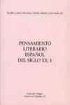 Pensamiento literario espa�ol del siglo XX