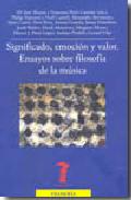 Significado, emoci�n y valor