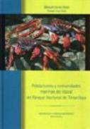 Poblaciones y comunidades marinas del litoral del Parque Nacional de Timanfaya 
