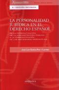 La personalidad jur�dica en el Derecho Espa�ol