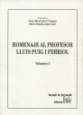 Homenaje al profesor Lluis Puig i Ferriol