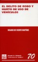 El delito de robo y hurto de uso de veh�culos
