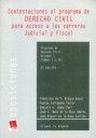 Contestaciones al programa de derecho civil para acceso a las carreras judicial y fiscal, 1