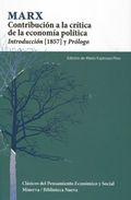 Contribuci�n a la cr�tica de la econom�a pol�tica