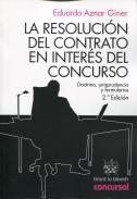 La resoluci�n del contrato en inter�s del concurso 