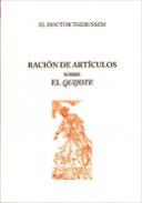 Raci�n de art�culos sobre el Quijote