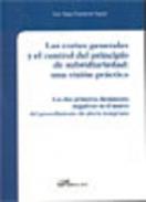 Las Cortes Generales y el control del principio de subsidiariedad