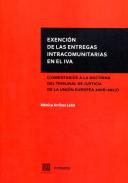 Exenci�n de las entregas intracomunitarias en el IVA