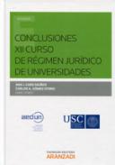 Conclusiones XII Curso de R�gimen Jur�dico de Universidades