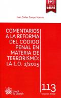 Comentarios a la reforma del C�digo Penal en materia de terrorismo