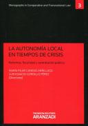 La autonom�a local en tiempos de crisis