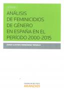 An�lisis de feminicidios de g�nero en Espa�a en el per�odo 2000-2015