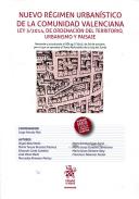 Nuevo r�gimen urban�stico de la Comunidad Valenciana