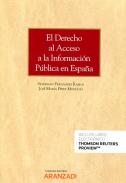 El derecho al acceso a la informaci�n p�blica en Espa�a