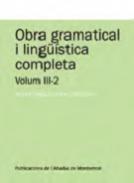 Obra gramatical i ling��stica completa, 3.2