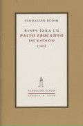 Bases para un pacto educativo de Estado 2008