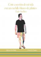 Corte a secci�n de mi vida con un cuchillo blanco de pl�stico