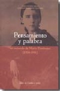 Pensamiento y palabra, en recuerdo de Mar�a Zambrano, 1904-1991