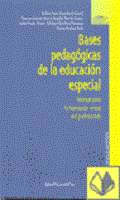 Bases pedag�gicas de la educaci�n especial