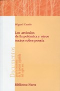 Los art�culos de la pol�mica y otros textos sobre poes�a