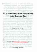 El vocabulario de la navegaci�n en el Siglo de Oro