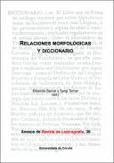Relaciones morfol�gicas y diccionario