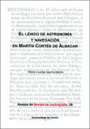 El l�xico de astronom�a y navegaci�n en Mart�n Cort�s de Albacar