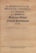 El primer manual de diplom�tica pontificia, de A. Br�mond, en el 