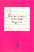 Llibre de privilegis de la vila de Puigcerd�
