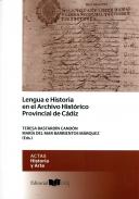 Lengua e historia en el Archivo Hist�rico Provincial de C�diz