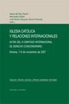 Iglesia Cat�lica y relaciones internacionales