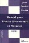 Manual para t�cnico documental en 

notar�as, 1