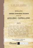 Ensayo hist�rico etimol�gico filol�gico sobre los apellidos castellanos