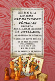 Memoria sobre las diversiones p�blicas