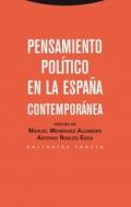 Pensamiento pol�tico en la Espa�a contempor�nea