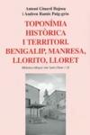 Topon�mia hist�rica i territori