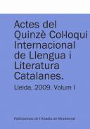 Actes del Quinz� Col�loqui Internacional de Llengua i Literatura Catalanes