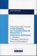 Aplicaci�n pr�ctica del Plan General de Contabilidad de peque�as y medianas empresas y criterios contables espec�ficos 

para microempresas