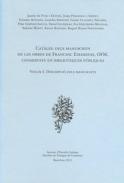 Cat�leg dels manuscrits de les obres de Francesc Eiximenis, OFM, conservats en biblioteques p�bliques, 1